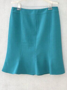 Kasper Fit & Flare Skirt | Teal | Size 12